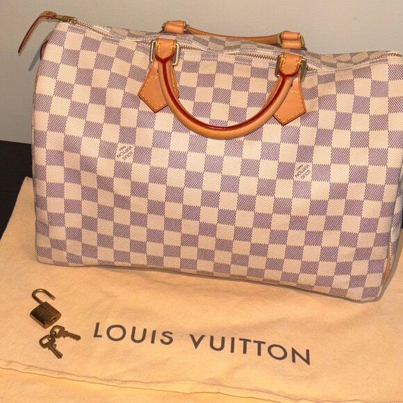 Louis Vuitton Damier Azur Speedy 35 - Picture 1 of 15